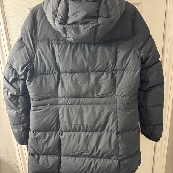 L.L. Bean Charcoal Hooded Puffer Coat - Picture 2 of 2